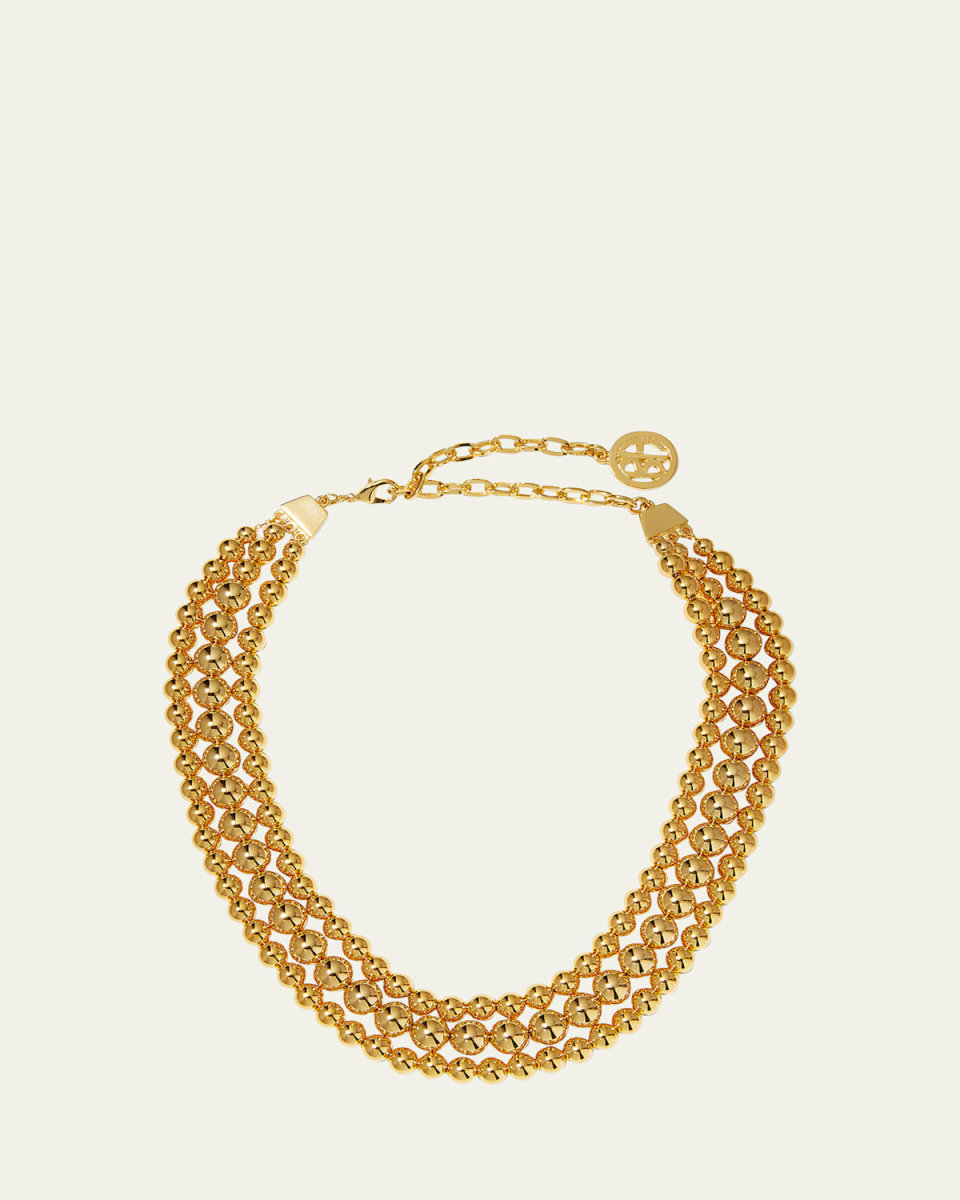 Gold Pearl Layered Necklace